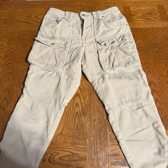 We The Free London Calling Slouchy Corduroy Straight Leg Pants in Tan Sz 25 Boho - Picture 3 of 16